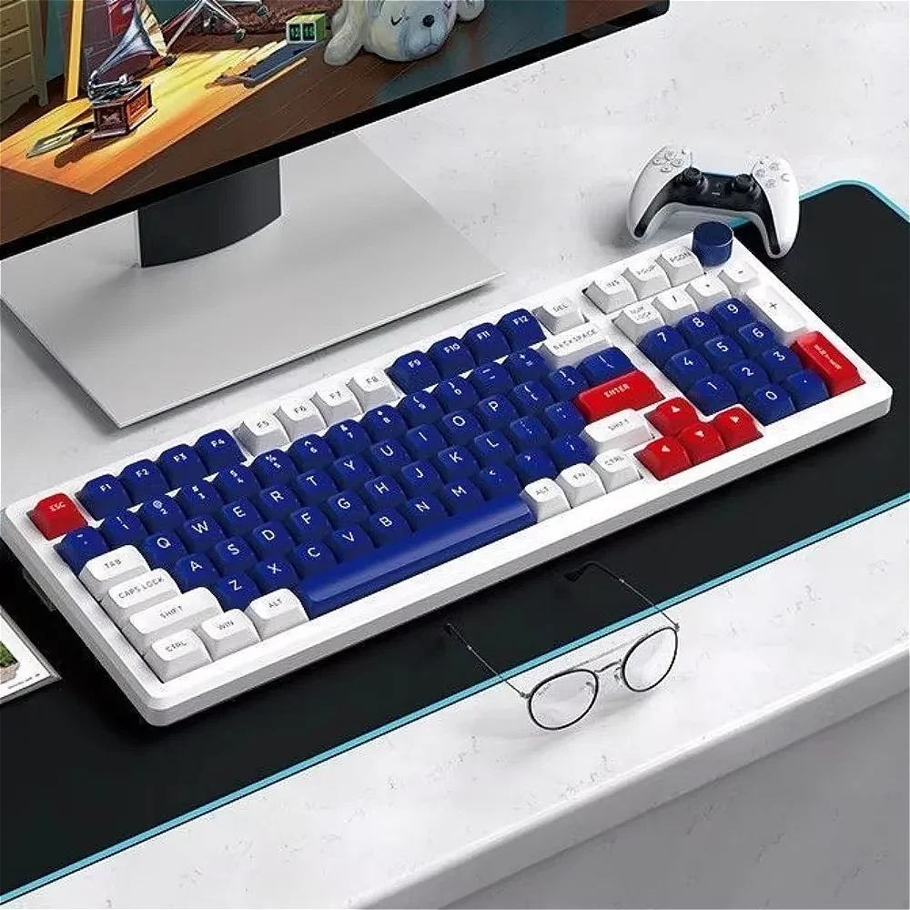 PBT material 148-key ASA orange-blue, keycaps, ball caps, keycaps for mechanical keyboards