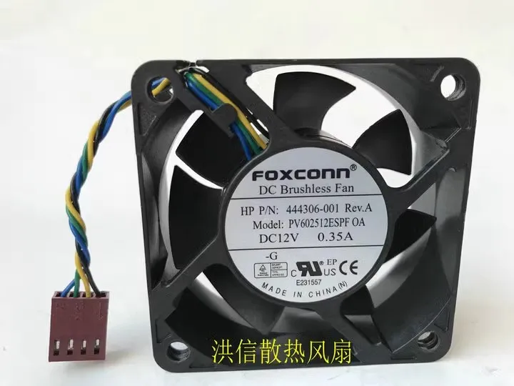 

Free shipping Original PV602512ESPF OA DC12V 0.35A 6CM PWM temperature control fan