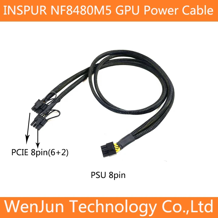 

Sleeved INSPUR NF8480M5 Server GPU Graphics Card Power Cable for PCI-E Interface Power Cable 8480 M5 8pin to Dual 8p 3080 2080TI