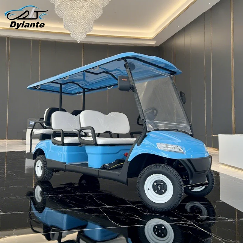 

Уличная легальная электрическая тележка для гольфа с литиевой батареей, 4/6-местная, 4000 Вт, 5000 Вт, экскурсионный скутер, 4-колесная электрическая тележка для гольфа на солнечной батарее