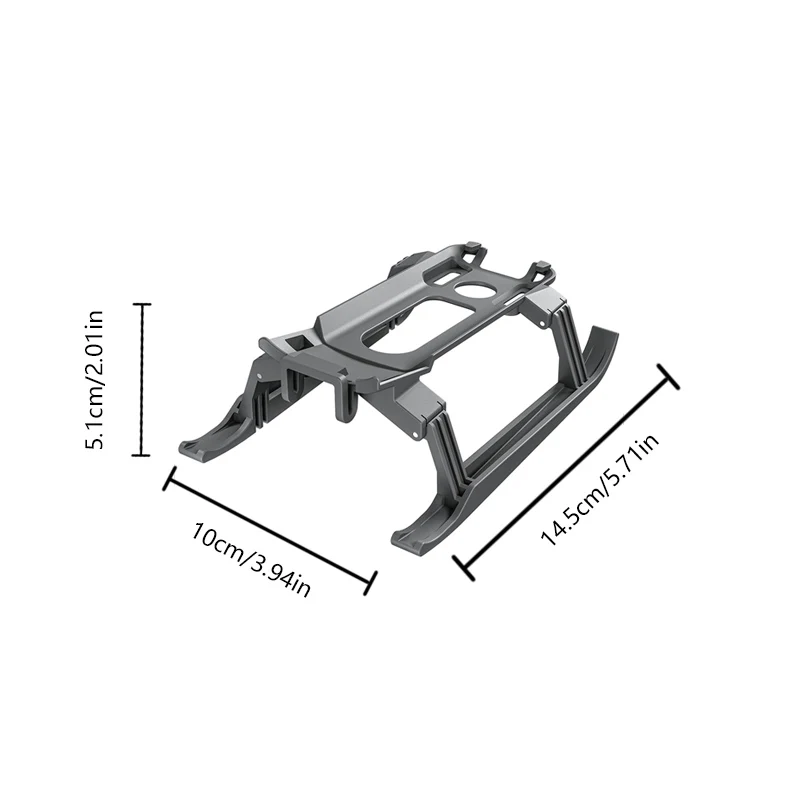 For DJI Air3 Elevated Landing Gear Anti Drop Cushion Training Stand Sled Folding Foot Stand Quick Disassembly and Assembly