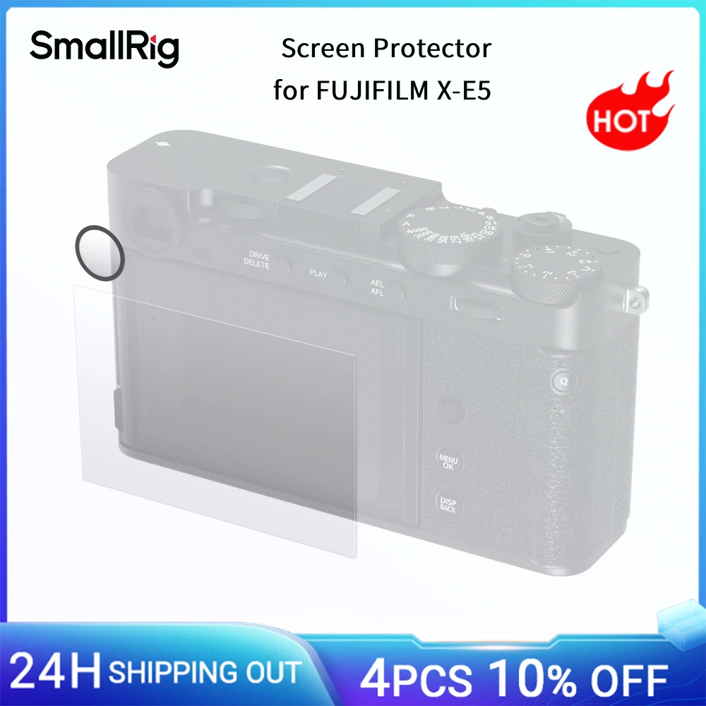 SmallRig Bildschirm- und Sucher-Schutz für FUJIFILM X-E5, 0,3 mm ultradünne Abdeckung aus gehärtetem Glas, 2,5D, runde Kante, kratzfest – 5988
