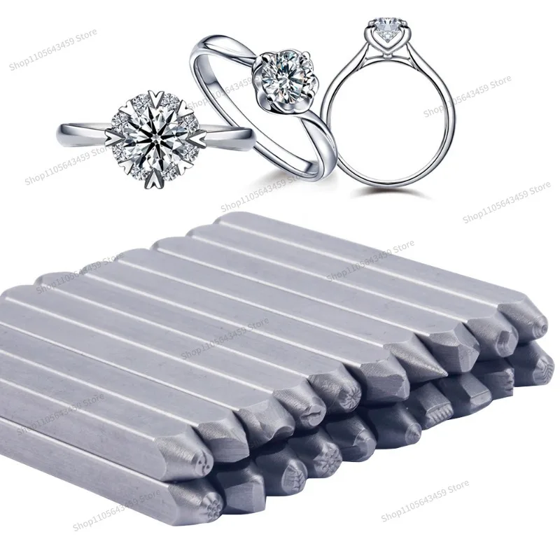 For Flower chisel DIY steel stamp gold chisel Hand carved gold and silver jewelry processing Roll engraved gold tools