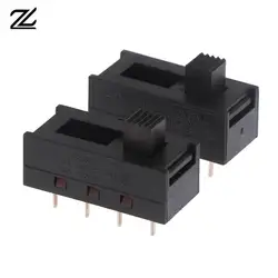 2Pcs DSE-2310 Pointed Pins 8 Feet 3 Files 10A250V Toggle Switch Black Slide Switch Hair Dryer Switch