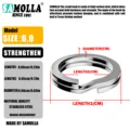 silver 6mm 100pcs