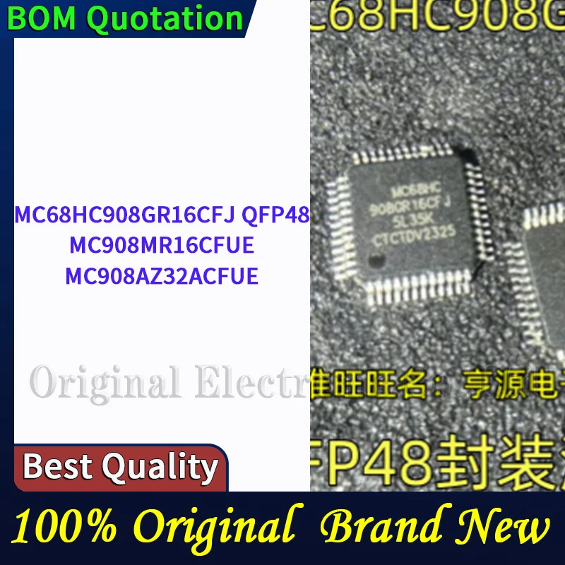 10pcs/lot MC68HC908GR16CFJ QFP48 MC908MR16CFUE MC908AZ32ACFUE  plastic casing Original  In stock High quality