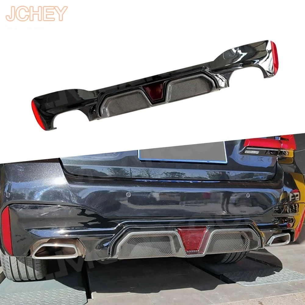 

ABS Rear Bumper Diffuser Lip For BMW 5 Series G30 G38 Sedan 2017-2023 CS Style Car Boot Guard Splitter Spoiler Plate Accessories