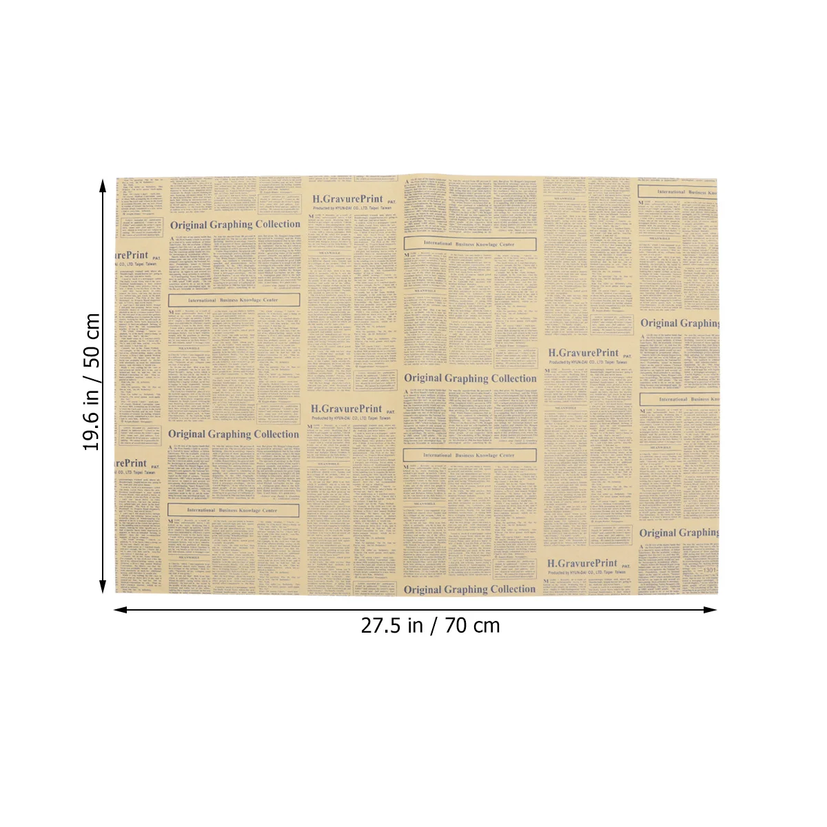 Vintage Wrapping Paper For Flowers Gift Kraft Packaging Newspaper Design Retro Craft Sheets Diy Scrapbooking Birthday