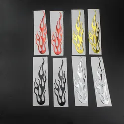 Universal Motorcycle 3D Flame Fire Reflective Sticker Vinyl Decal Touring Atv Scooter Off-road