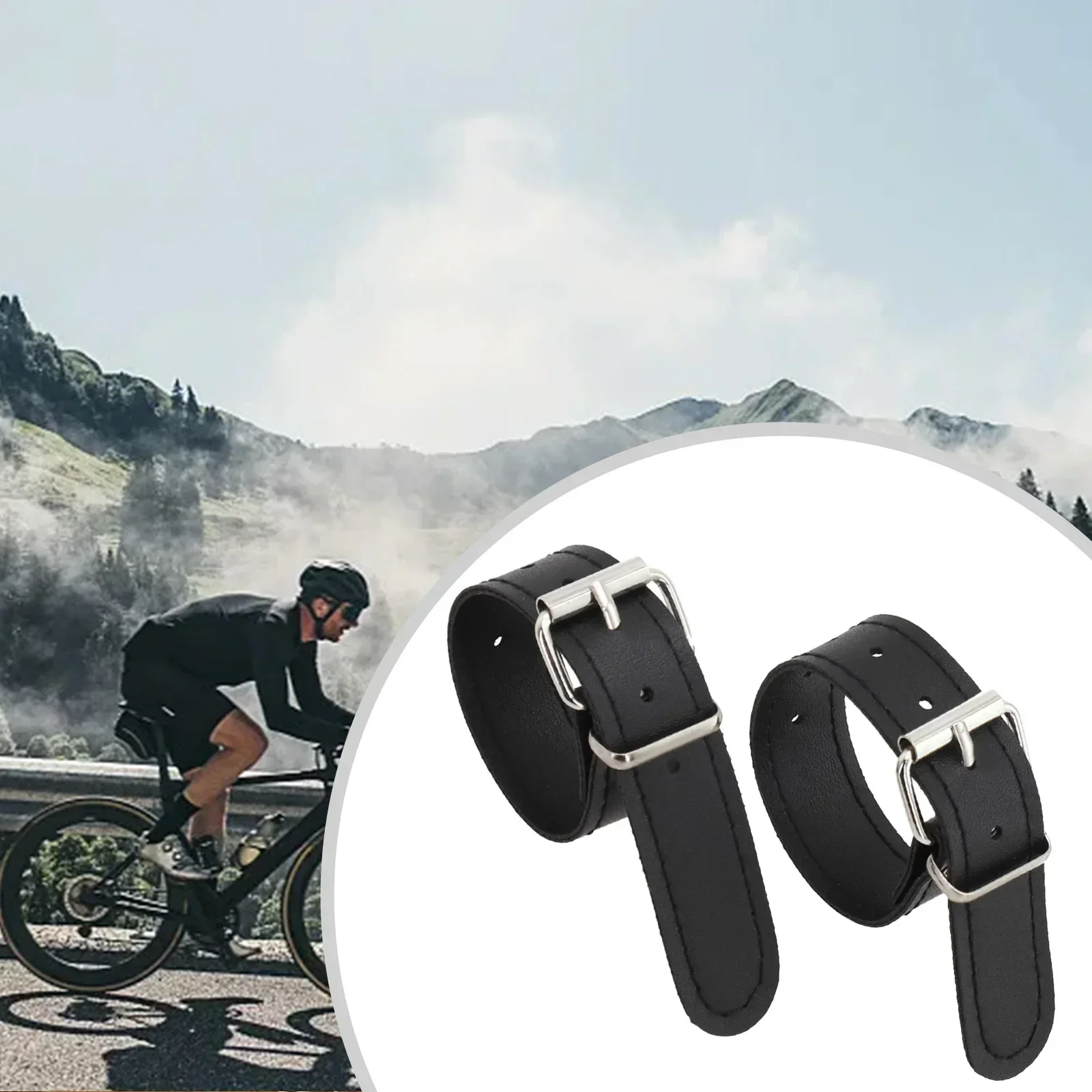 Adjustable Kids Bike Metal Buckle Leather Basket Strap Leather Basket Manual Measurement Deviation Practical Bike