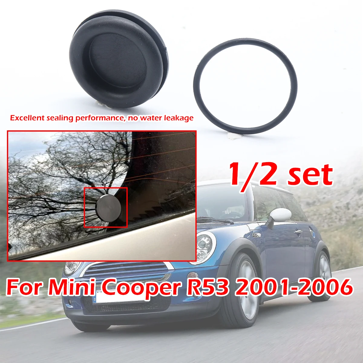 

1/2kit For Mini Cooper R53 2001-2006 BMW 1 Series F20 F21 Car Rear Windscreen Wiper Delete Cap Bung Grommet Removal Plug COVER