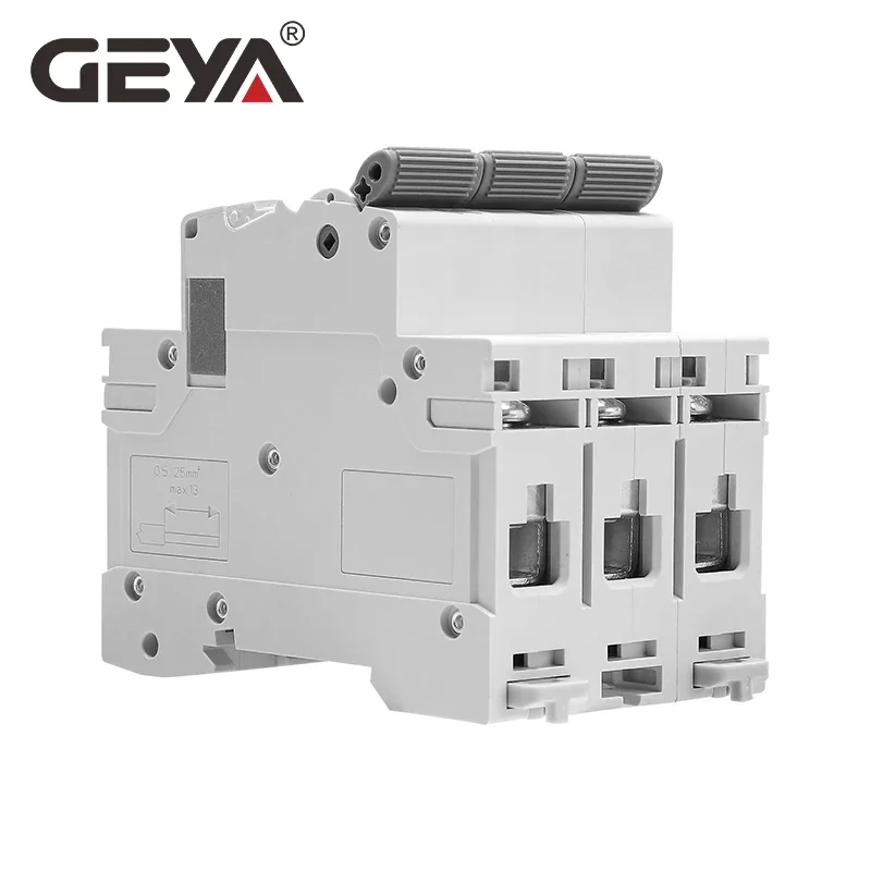 GEYA GYM9H 3P MCB 6A-63A 10KA Mini disyuntor Din Rail Circuit Breaker 6A 10A 16A 20A 25A 32A 40A 50A 63A AC tipo MCB 400V