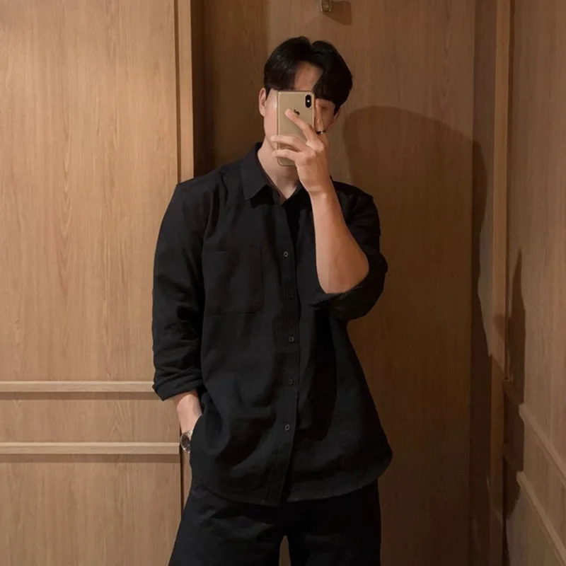 

Minimalist Stylish Men Shirt Fashion Casual Trendy High End Design