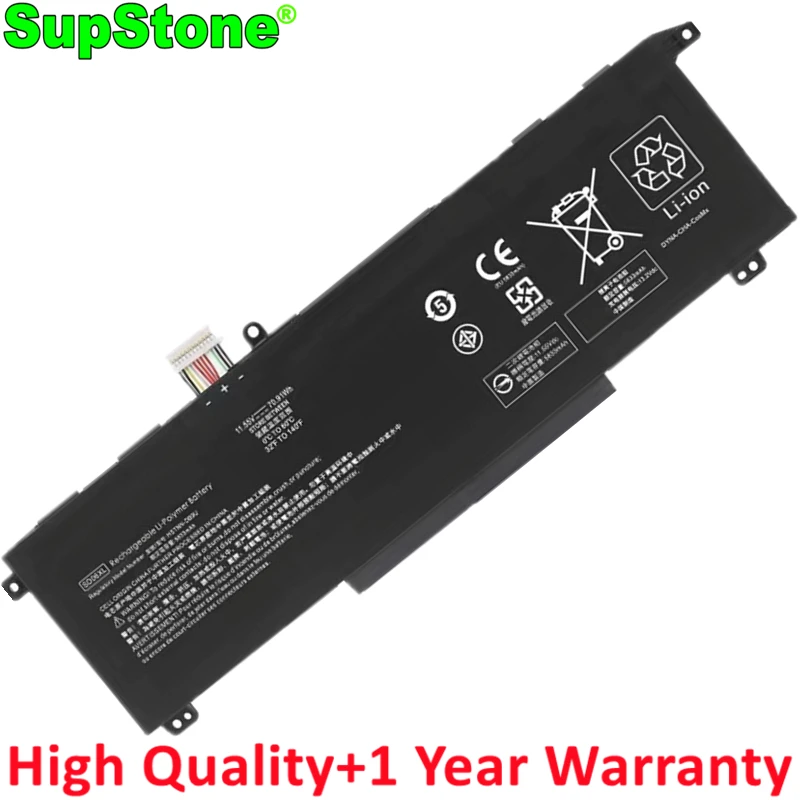 SupStone New SD06XL HSTNN-DB9U Laptop Battery For HP Omen 15 2020 EK0026NR EK000 EK0013TX EK0023TX EK0059 L84356-2C1 L84392-005