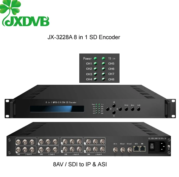 Jiexiang 24 in 1 SD MPEG2  Broadcasting Encoder