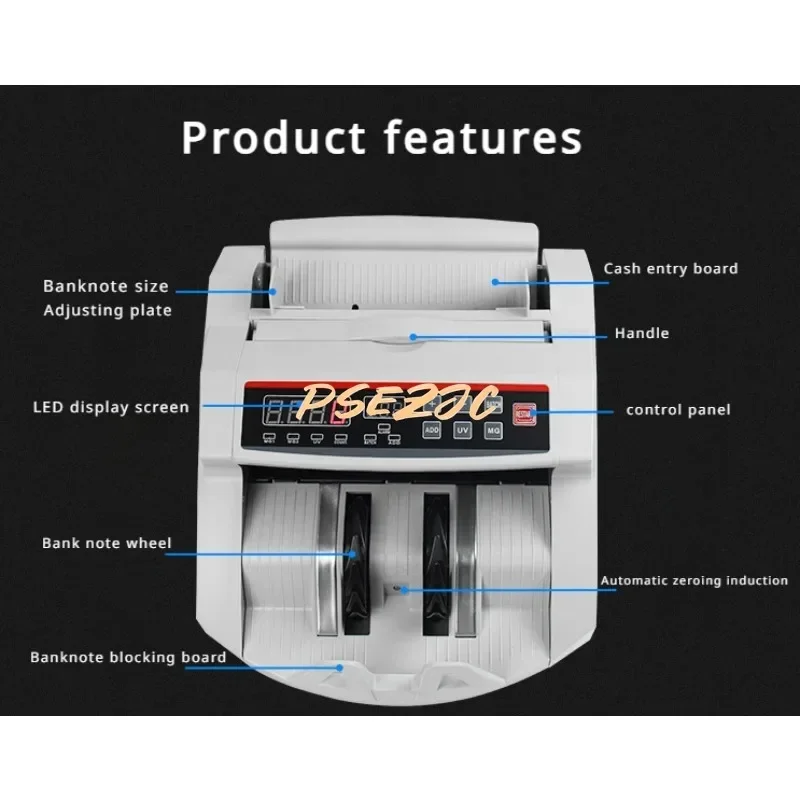 Automatic Cash Counting Machine Foreign Currency Verification Machine Counting Multiple Countries US Dollars Euros,pounds Etc