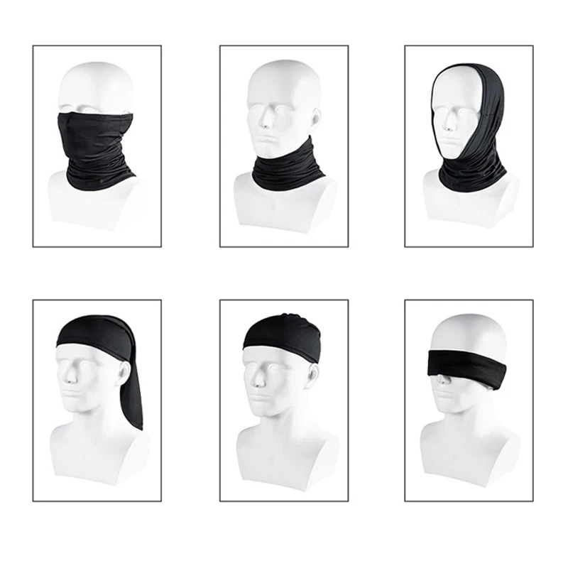 Masque de sport multifonctionnel pour hommes et femmes, écharpe de tube, bandana de cyclisme, couverture qualifiée ale chaude à col souple, pêche et