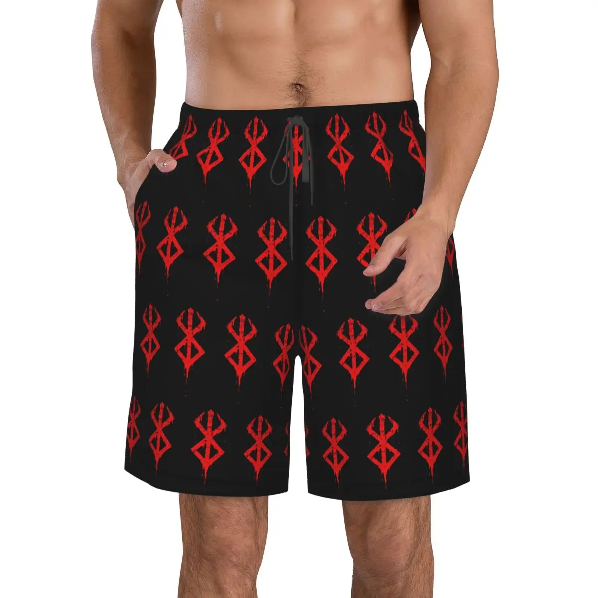 Japan Anime Berserk Trunks Beach Board Shorts Casual Quick Dry Swim Summer Men Pants