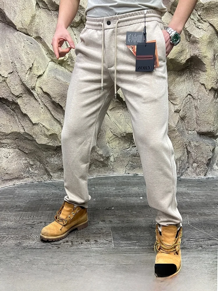 

Итальянские мужские утепленные брюки из смесовой шерсти с ацетатом, модные, прямого кроя, теплые, повседневные, с эффектом драпировки