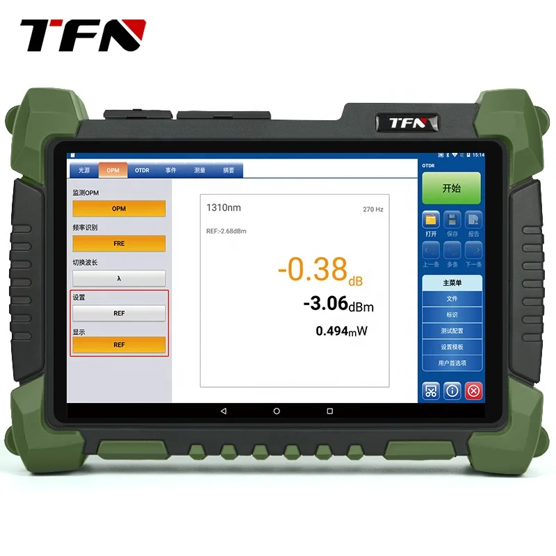 TFN RM7-S4 1310/1550nm 45/43dB OTDR تستر عالية الدقة المجال الزمني البصري الانعكاسات SM الألياف البصرية تستر