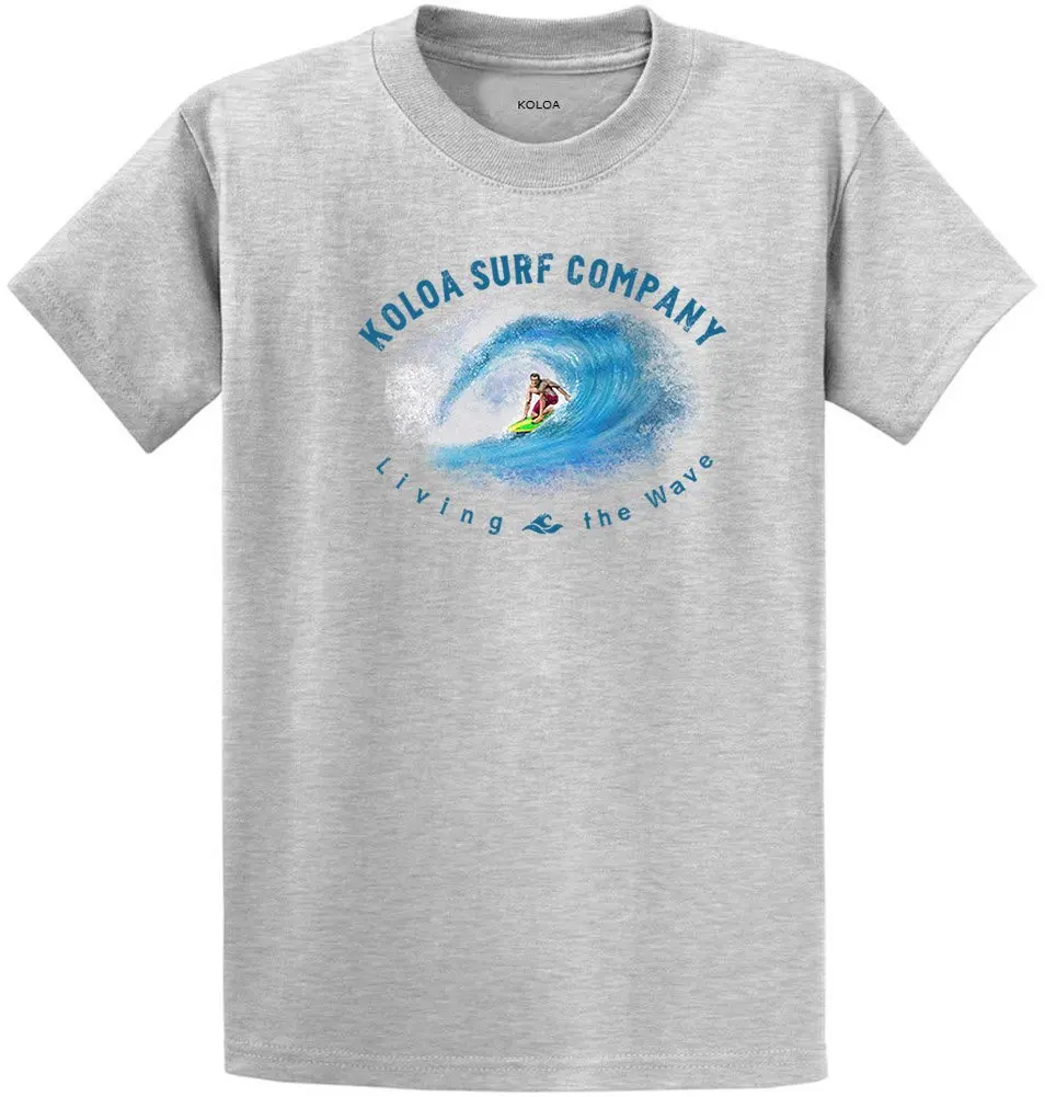 Koloa Surf in The Curl Heavyweight Tees - Reg, Big and TallAnime Graphic T-shirts for Men Clothing Women  Y2K tops Unisex Su