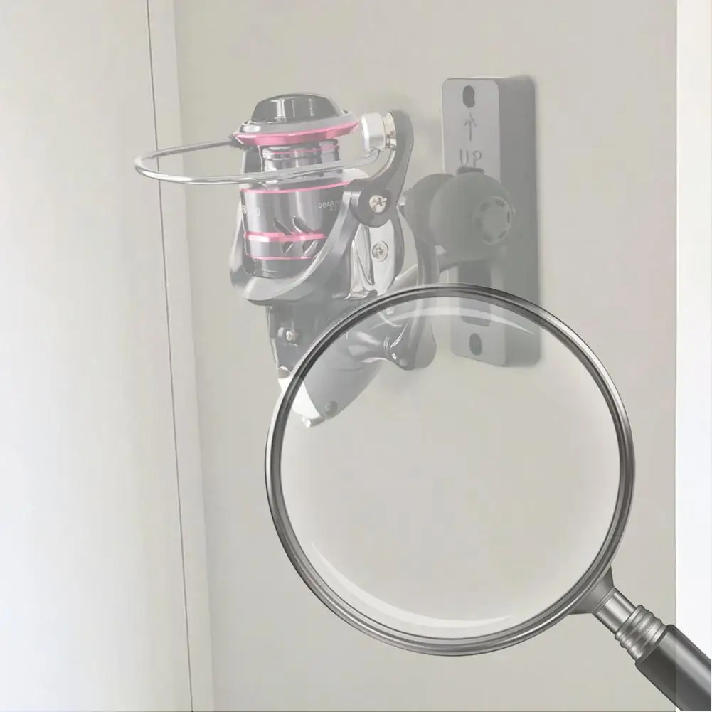 

Настенная подставка для хранения рыболовных катушек, экономящая место, для дома, гаража, магазина