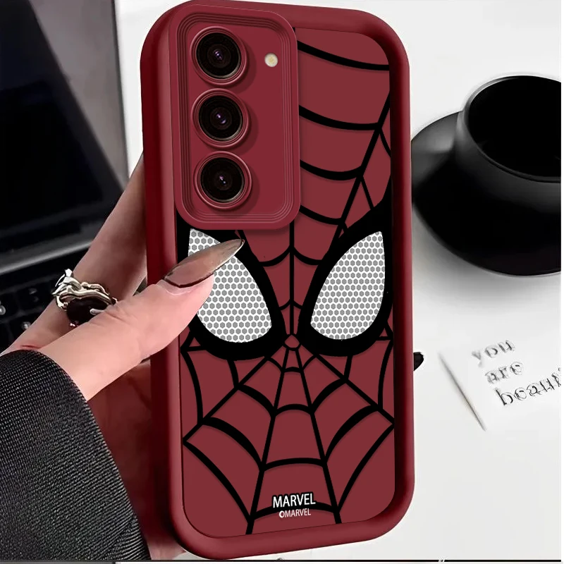 Чехол Marvel Spider Man для Samsung Galaxy S25 S24 Ultra S23 S22 S21 Plus S20 FE A56 A55 A54 A53 A52 A52S A51 A34 A32 4G 5G Cover
