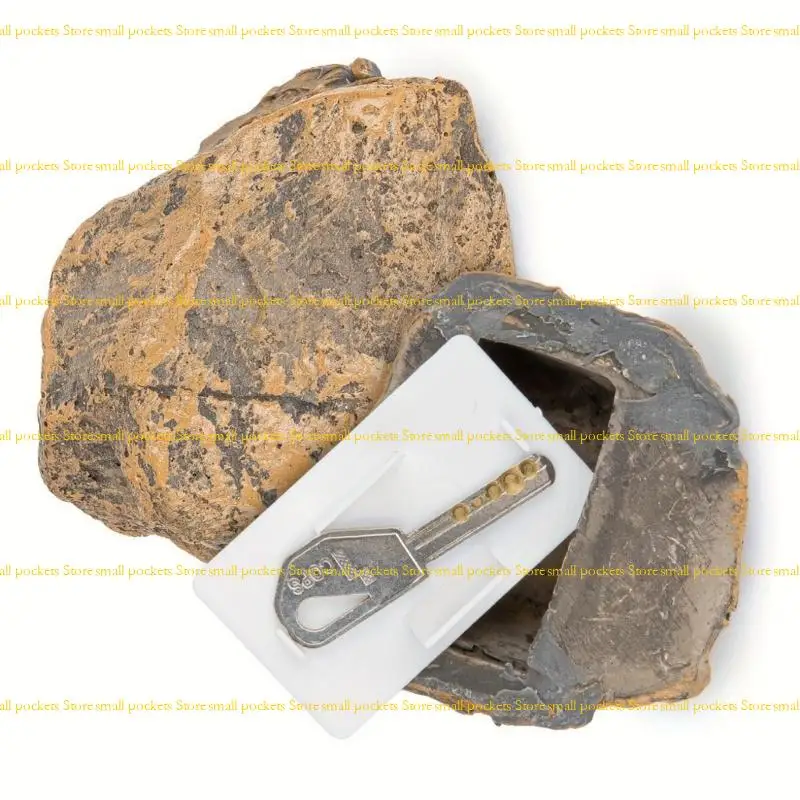 R1WD Camouflage Hider Outdoor Rock Design Weather Resistant Storage Box