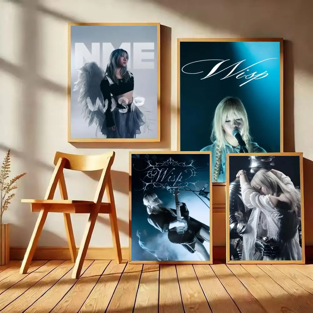 W-Wisp Singer Sword Music Poster Self-adhesive Art Waterproo