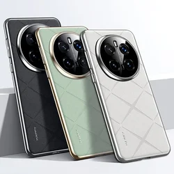 Luxury Plating PU Case for Honor Magic 7 7Pro 6Pro RSR X60 Pro X9C All in1 Lattice Pattern Leather Full Shockproof Protect Cover