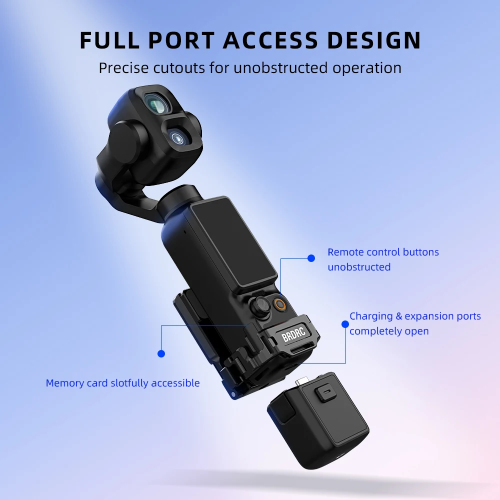 BRDRC Magnetische Halterung für DJI Pocket 4/4P/3 Metall-Verlängerungshalterung 1/4 Schraubenloch /2-Klauen-Adapter Fotografie-Zubehör – Detail 6