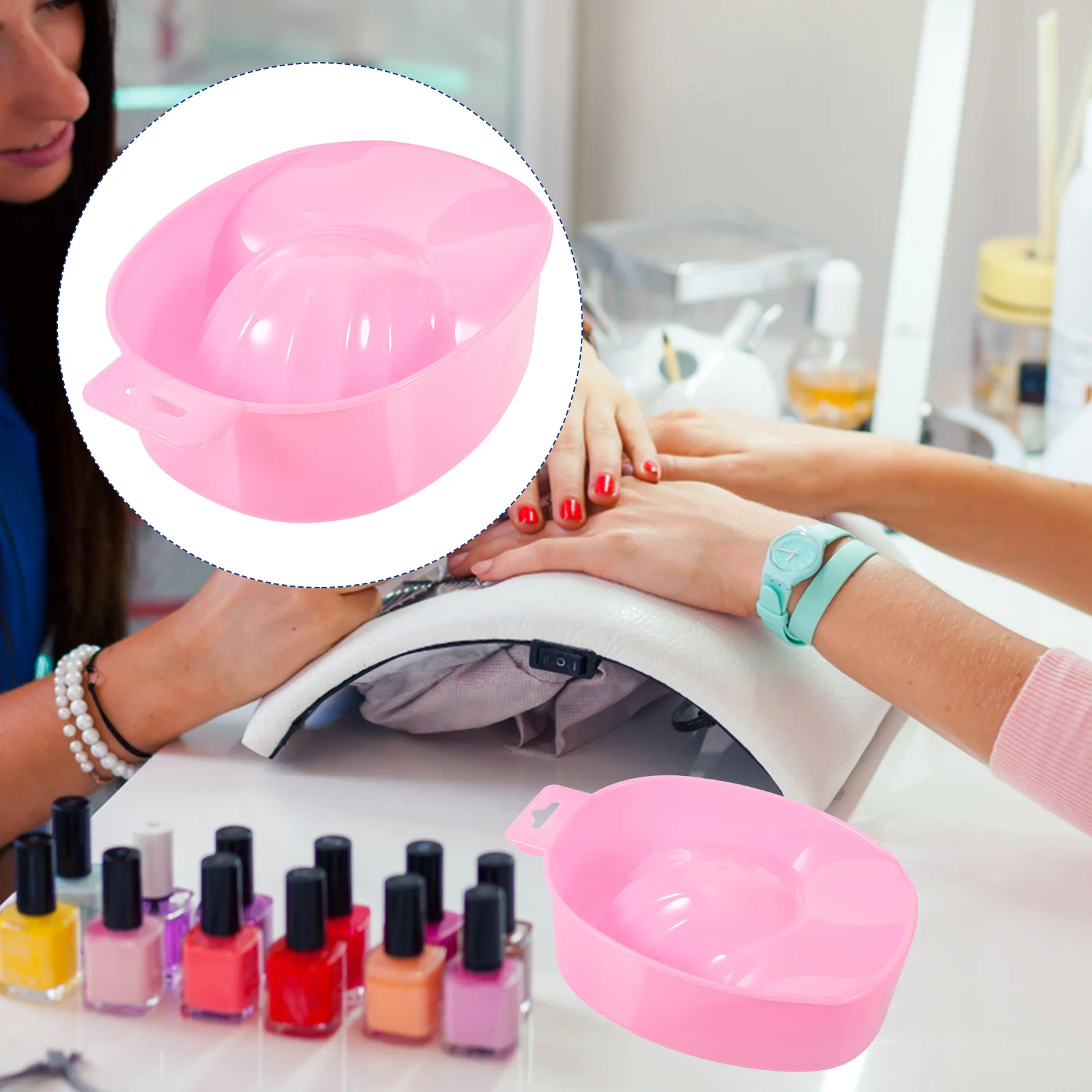 Handwashing Fluid Nail Gel Polish Manicure Treatment Tool Bowls for Soaking Tray