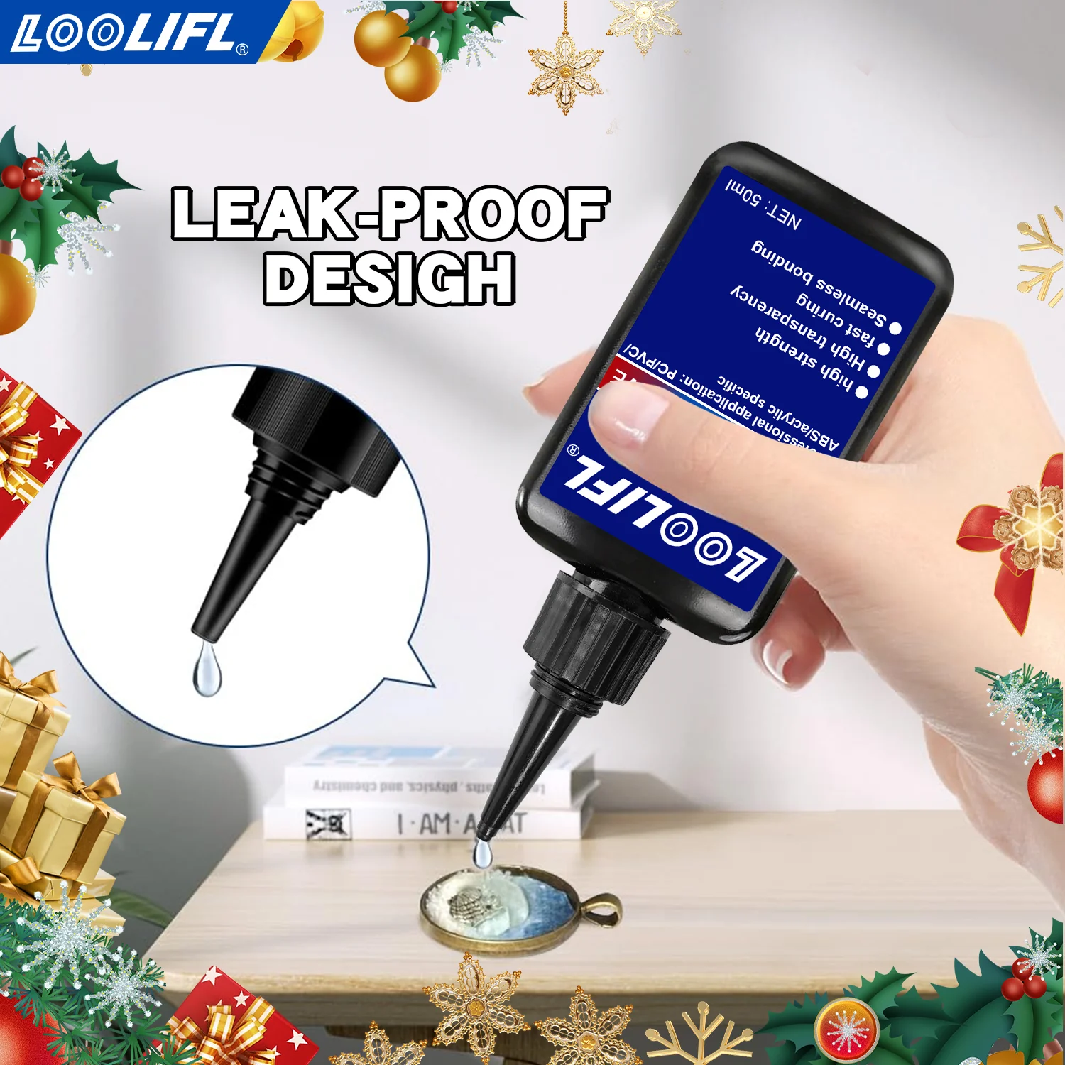 

1-5pc UV Epoxy Resin Glue DIY Jewelry Making High Transparency Quick-Drying High Hardness Glue UV Lamp DIY Crafts Decor