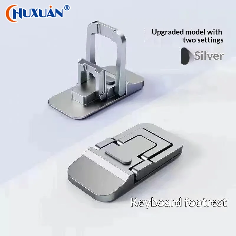 1Pair Foldable Laptop Stand Mini Portable Keyboard Riser Dual Height Adjustable Non Slip Support Bracket For Desktop Office Use