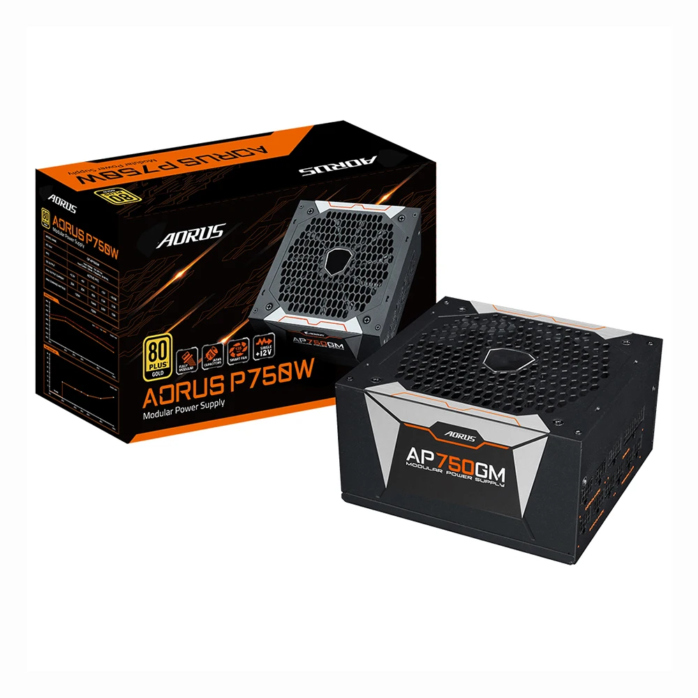 GP-AP750GM 750 Вт для Gigabyte AORUS P750W AP750GM 80PLUS Gold ATX 12 В блок питания работает отлично, быстрая доставка, высокое качество