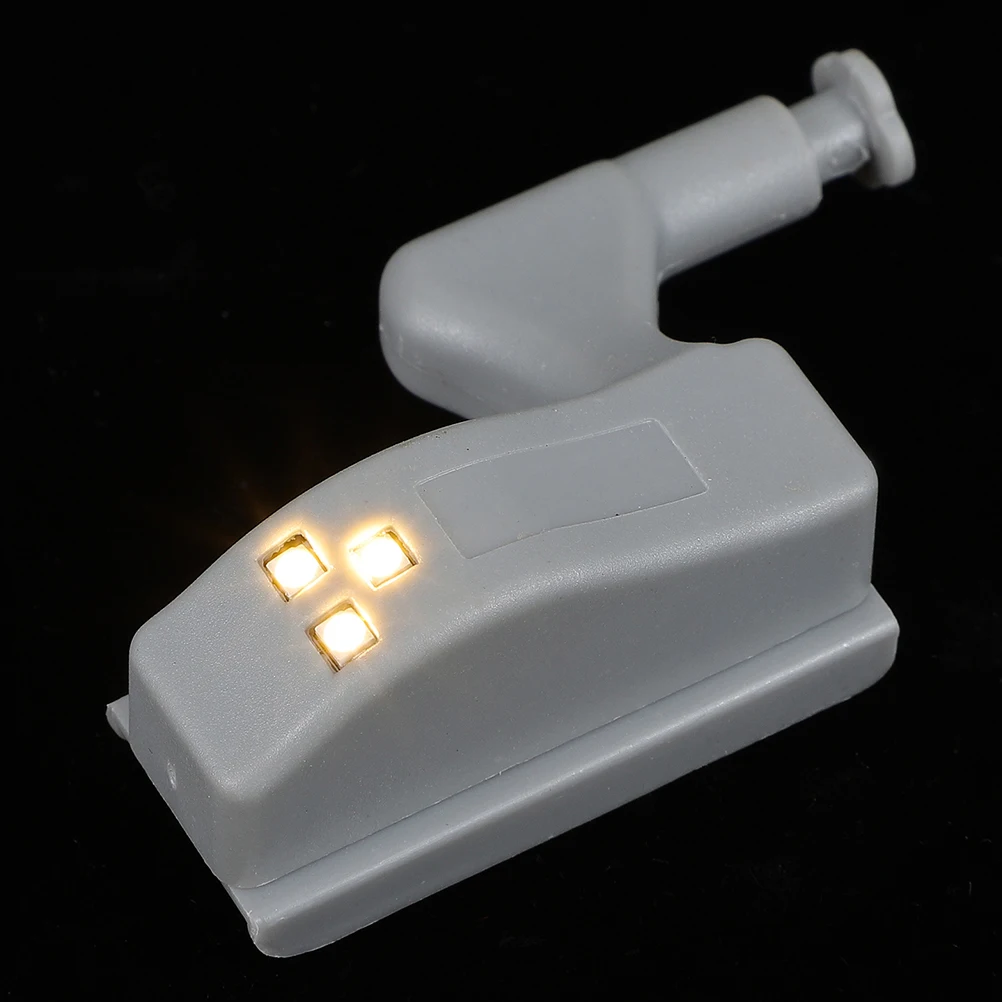 

20 Pcs LED Cabinet Lights ABS Material Hinge Night Light for Closet Drawer Sensor Lights Kitchen Storage Closet Under Cabinet