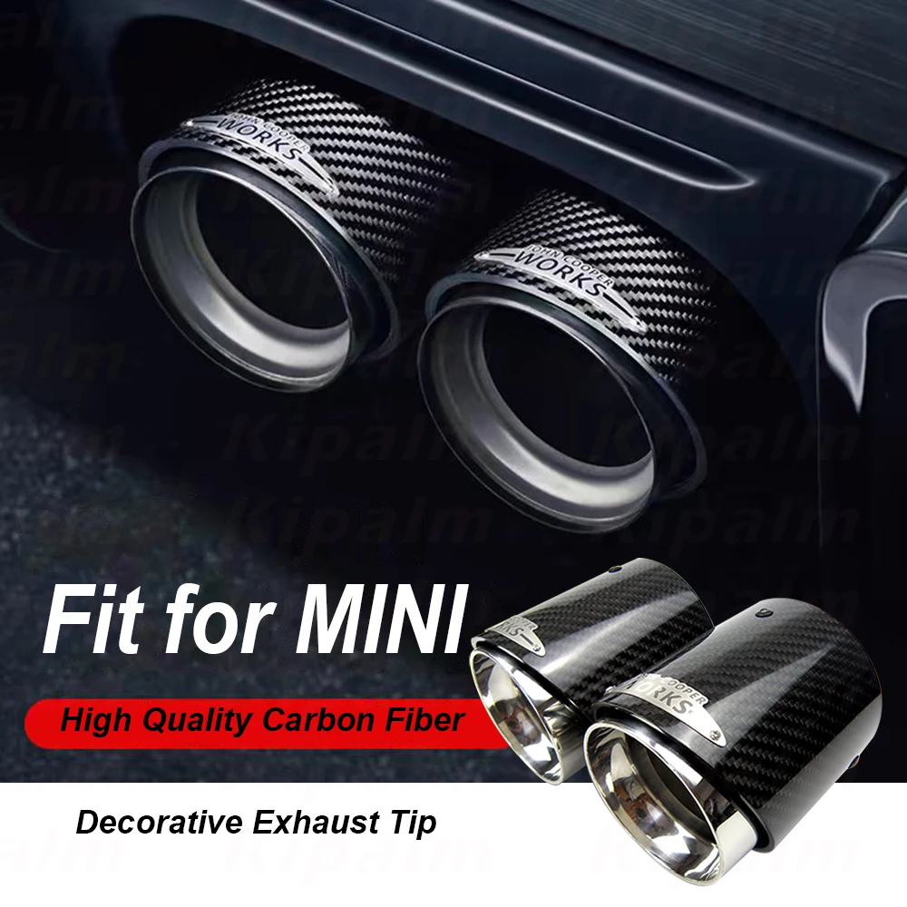 

MINI Exhaust Muffler Carbon Fiber Twill Exhaust tips for BMW MINI R55 R56 R57 R58 R59 R60 R61 Exhaust System Mulffer Pipe