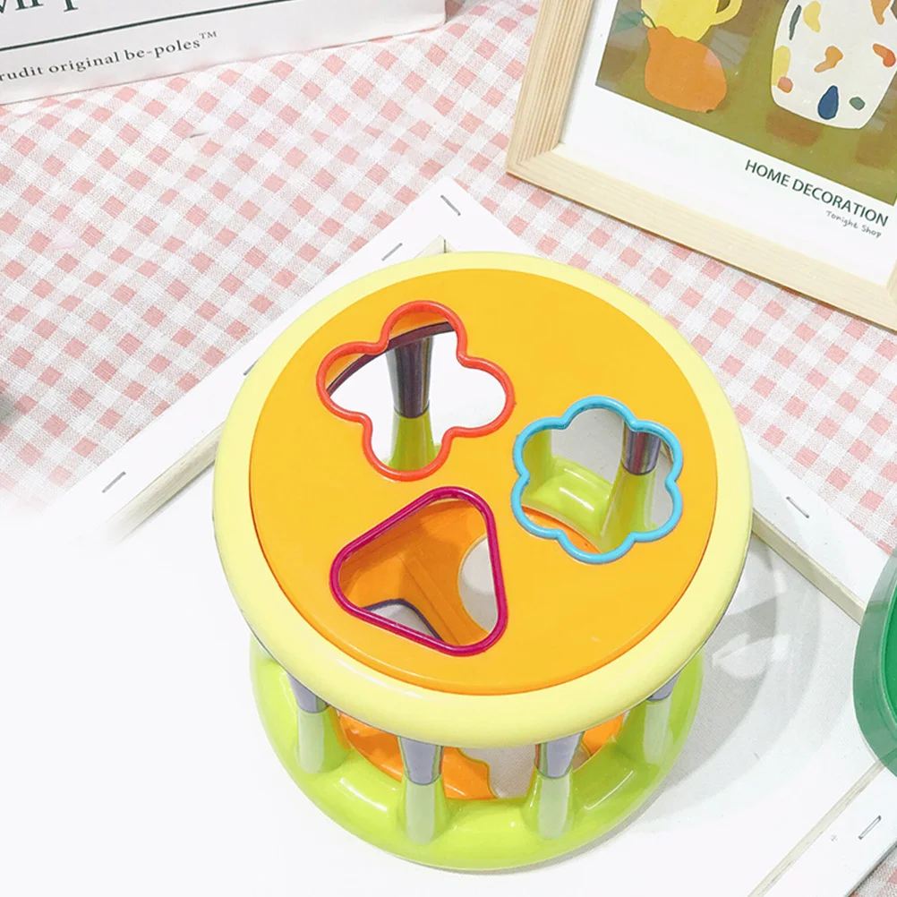 Rolo de brinquedo de desenvolvimento seguro de plástico educacional precoce com campainha infantil recém-nascido