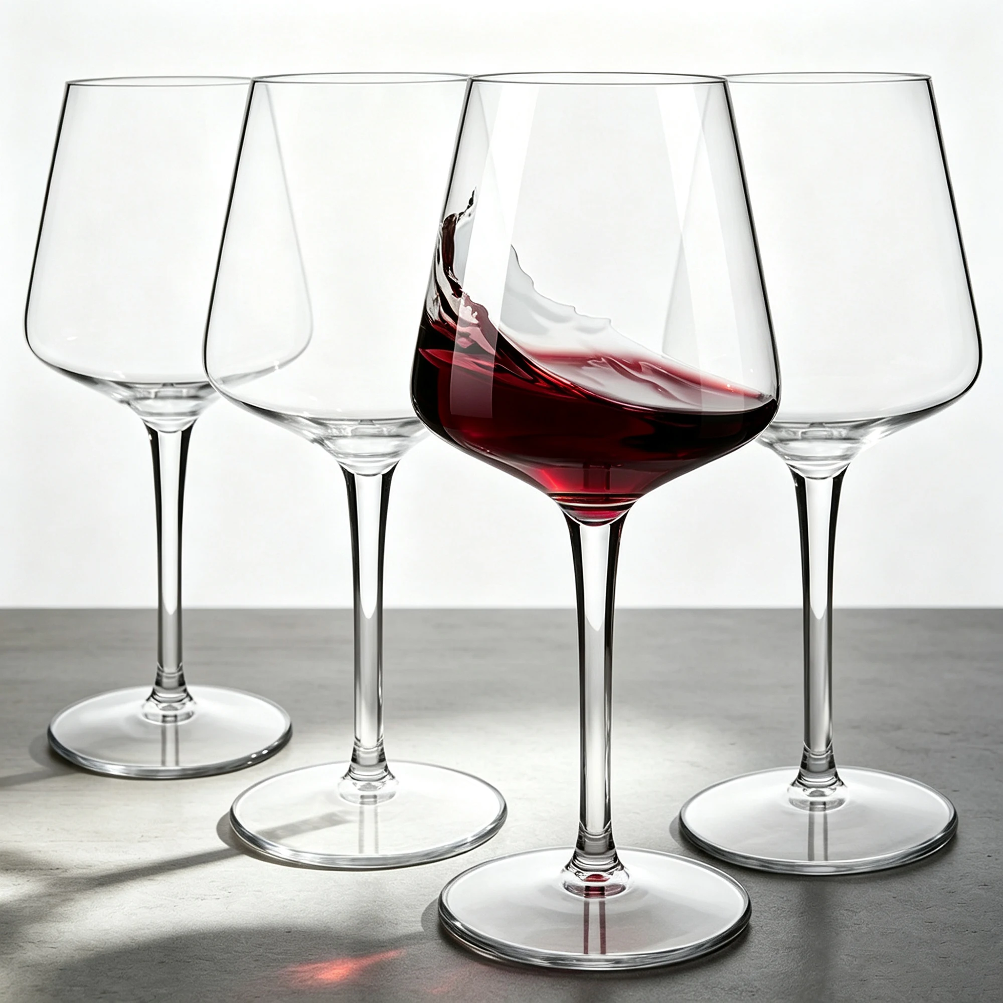 Image of MICHLEY 15oz zerbrechliches schwimmendes Plastik-Weinglas, transparenter Tritan-Plastik-Wein-/Saftbecher für Poolpartys, 2/4/6-teiliges Set