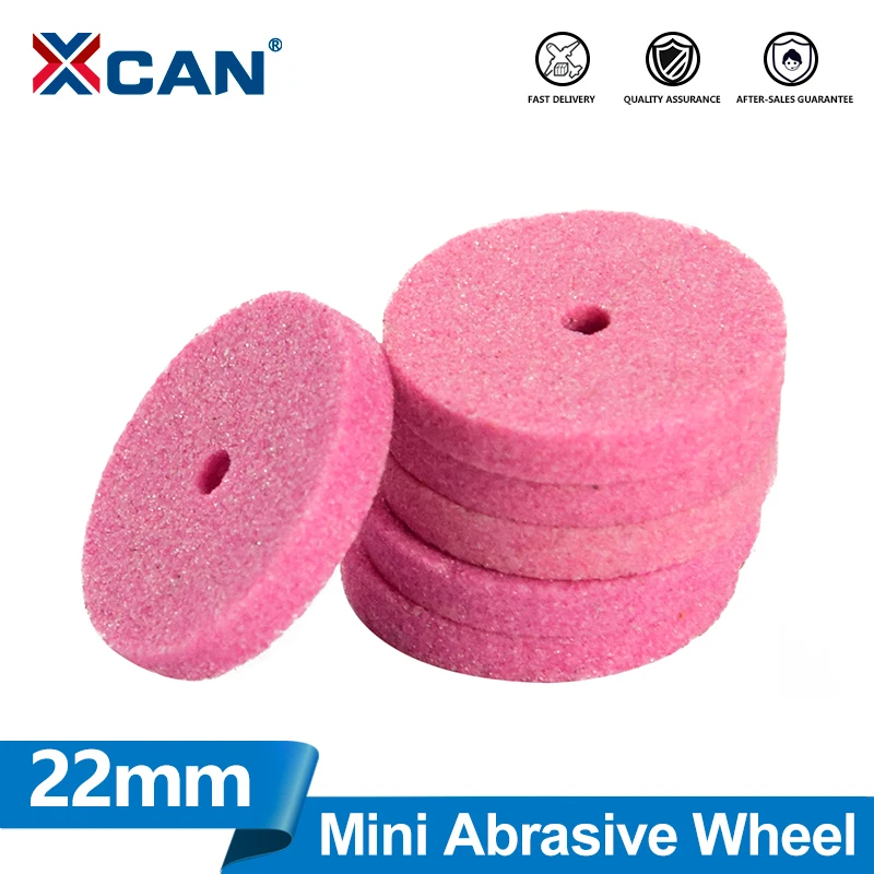 XCAN 5/10Pcs Grinding Wheel 20mm Aluminum Oixde Grinding Stone Sheet For Dremel Rotary Tools Accessories