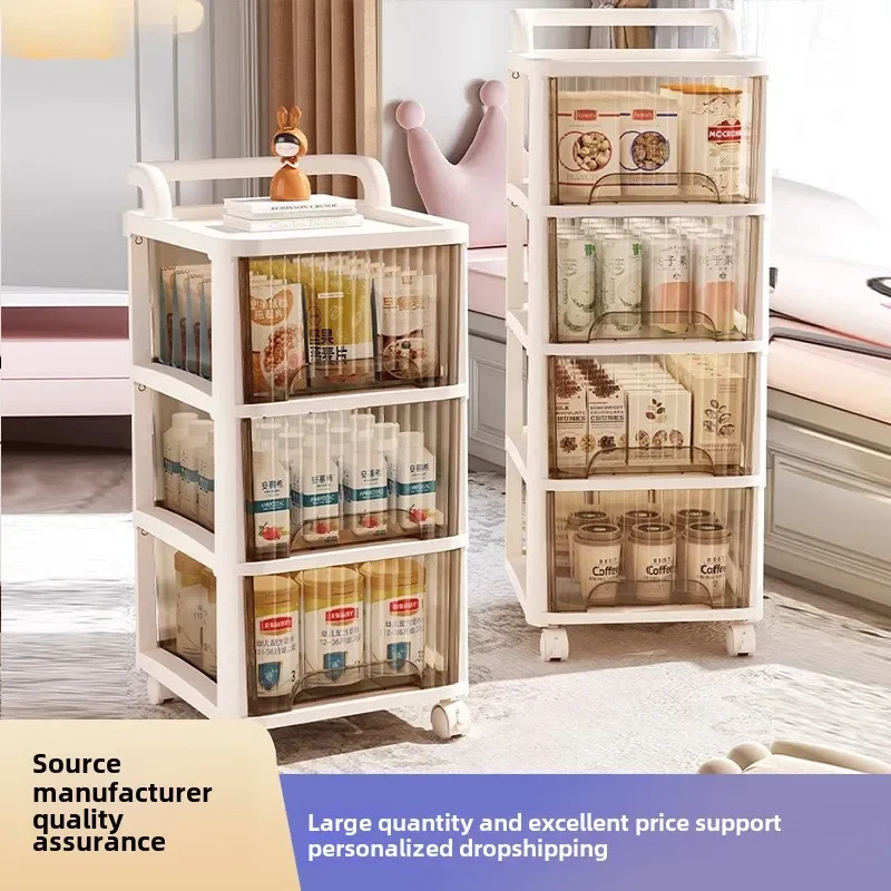 

bedroom, trolley, storage cabinet, snack locker, dustproof and moisture-proof with wheels, multi-layer locker wholesale