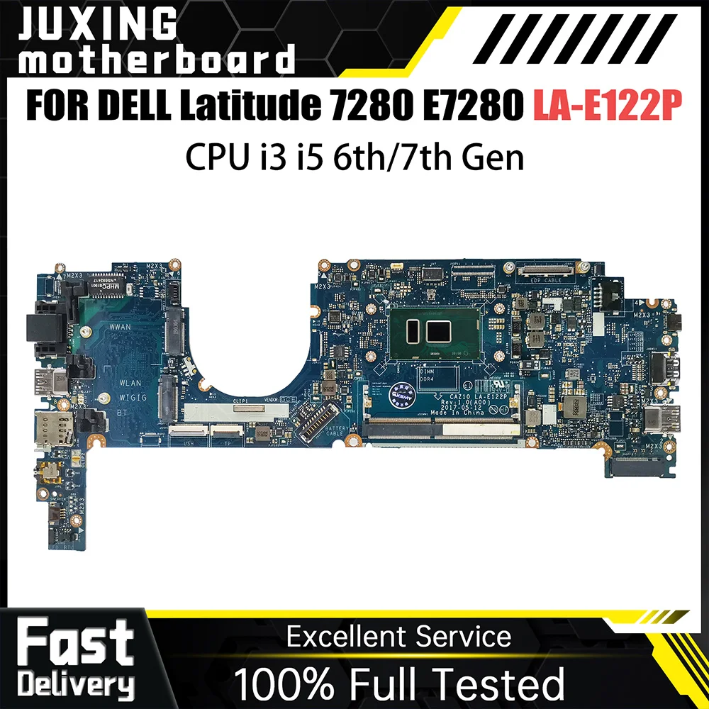 

Laptop Motherboard For Dell Latitude 7280 E7280 09PJNK 0W87R5 0GDK56 0ND3N0 0H30W LA-E122P Mainboard i3 i5 6th 7th Gen CPU