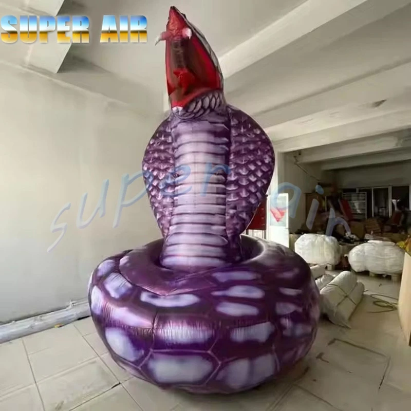 Ballon gonflable en forme d'air pour animaux, décoration de fête effrayante, serpent avec ventilateur, offre spéciale