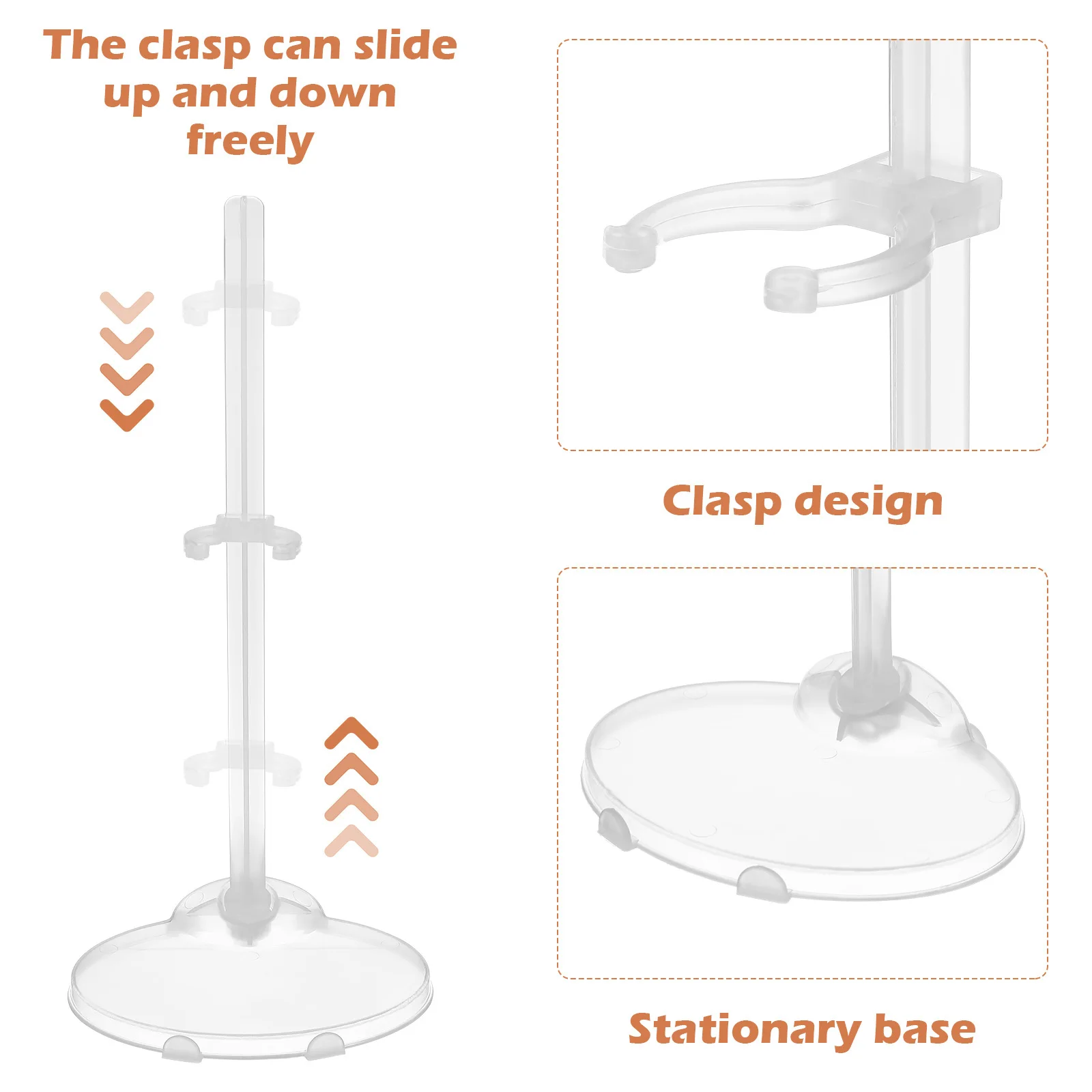 15 szt. Stojaków ekspozycyjnych dla dzieci, przezroczyste podpórki do prezentacji kolekcji, uchwyt na zabawki, pomysł na prezent dla dzieci