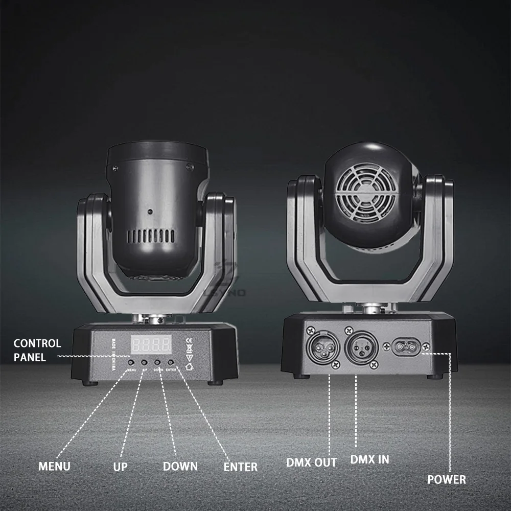 Mini projecteurs LED 20W RGBW à tête mobile DMX, éclairage de scène stroboscopique pour événements, clubs, fêtes à domicile