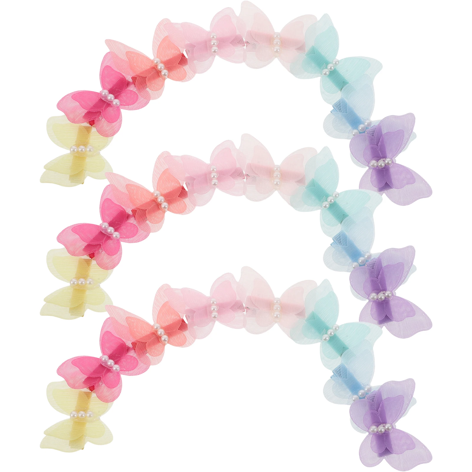 

24 Pcs Pet Hair Accessories Dog Clips for Cat Girls Butterfly Headdress Ornaments Small