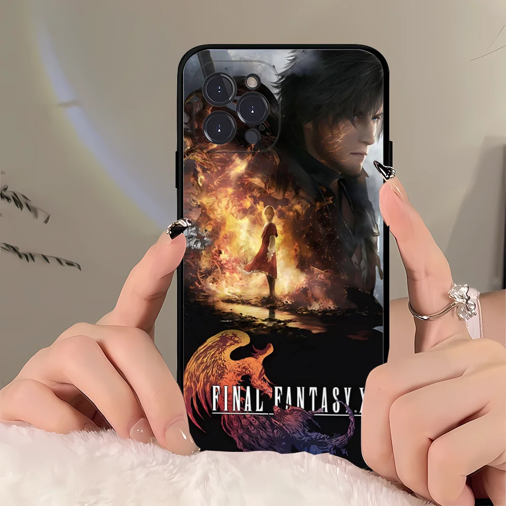 F-Final F-Fantasy Phone Case For iPhone 16 15 14 11 12 13 Mini Pro XS Max Cover 6 7 8 Plus X Funda Shell