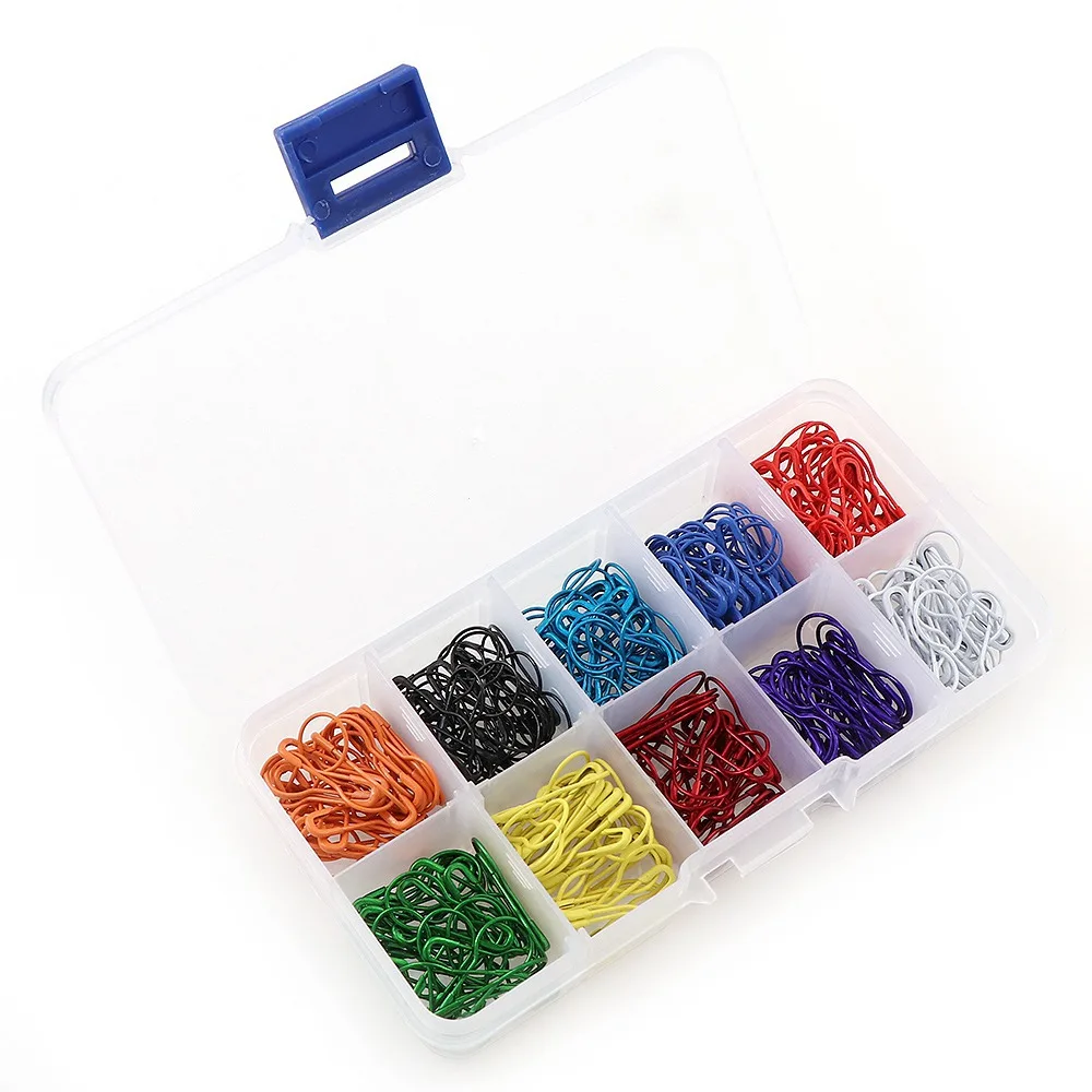 100/300PCS Creative Mix Color Gourd Metal Pin Safety Shape Knitting Tool Accessories Cross Stitch Marker Label Pin Clip