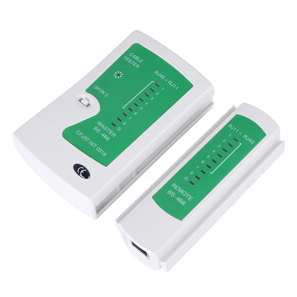 كاشف سلك شبكات خط إيثرنت جهاز اختبار كابل الشبكة المحمول جهاز اختبار كابل الشبكة RJ45 RJ11 LAN UTP