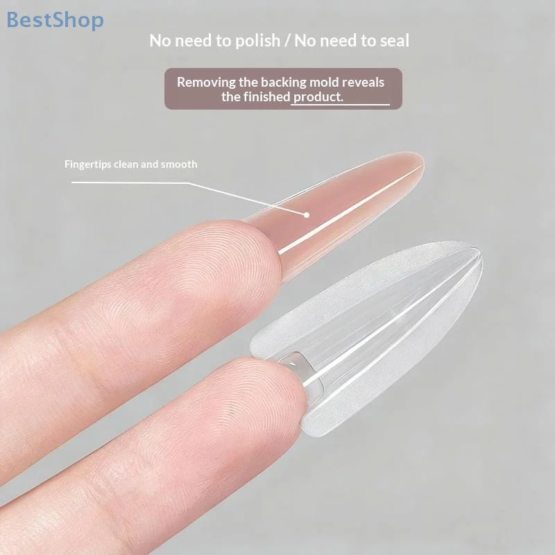 240 قطعة ساندويتش أشكال أظافر مزدوجة 15 حجم ملحقات-شكال مزدوجة قالب سفلي طويل نعش اللوز مسمار الفن أشكال مانيكير أداة #4